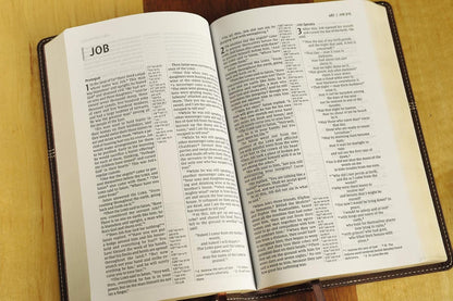 NIV Thinline Reference Bible, Red Letter Edition, Brown, LeatherSoft, Comfort Print
