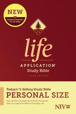 NIV Life Application Personal-Size Study Bible, Third Edition paperback.