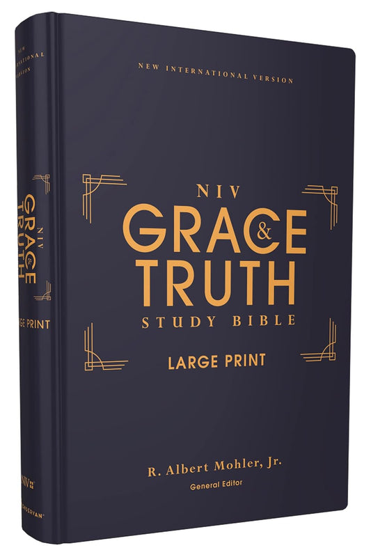 NIV Grace and Truth Study Bible, Hardcover, Red Letter, Comfort Print (Large Print)