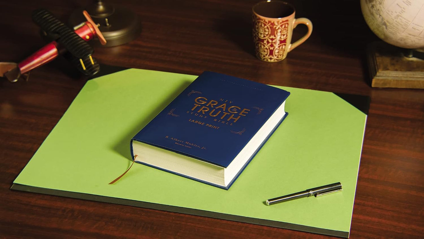 NIV Grace and Truth Study Bible, Hardcover, Red Letter, Comfort Print (Large Print)