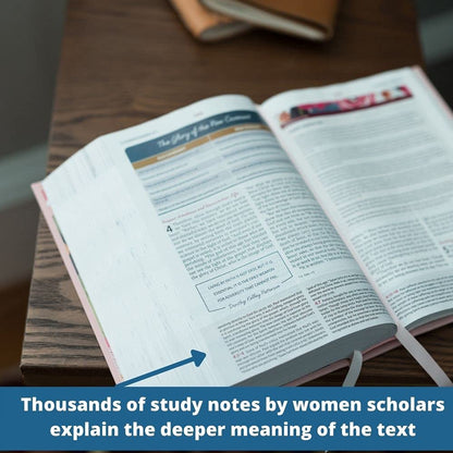The Woman's Study Bible, NIV, Full-Colour Edition- Imitation Leather-Blue Brown