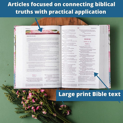 The Woman's Study Bible, NIV, Full-Colour Edition- Imitation Leather-Blue Brown