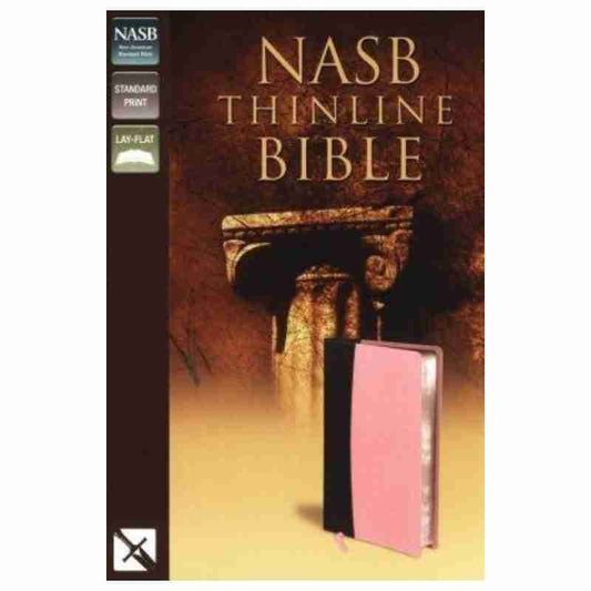 NASB Thinline Bible - Italian Duo-Tone - Pink - Chocolate