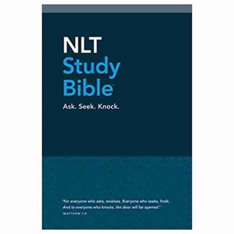 NLT Study Bible - Red Letter - Hardcover - Blue Fabric