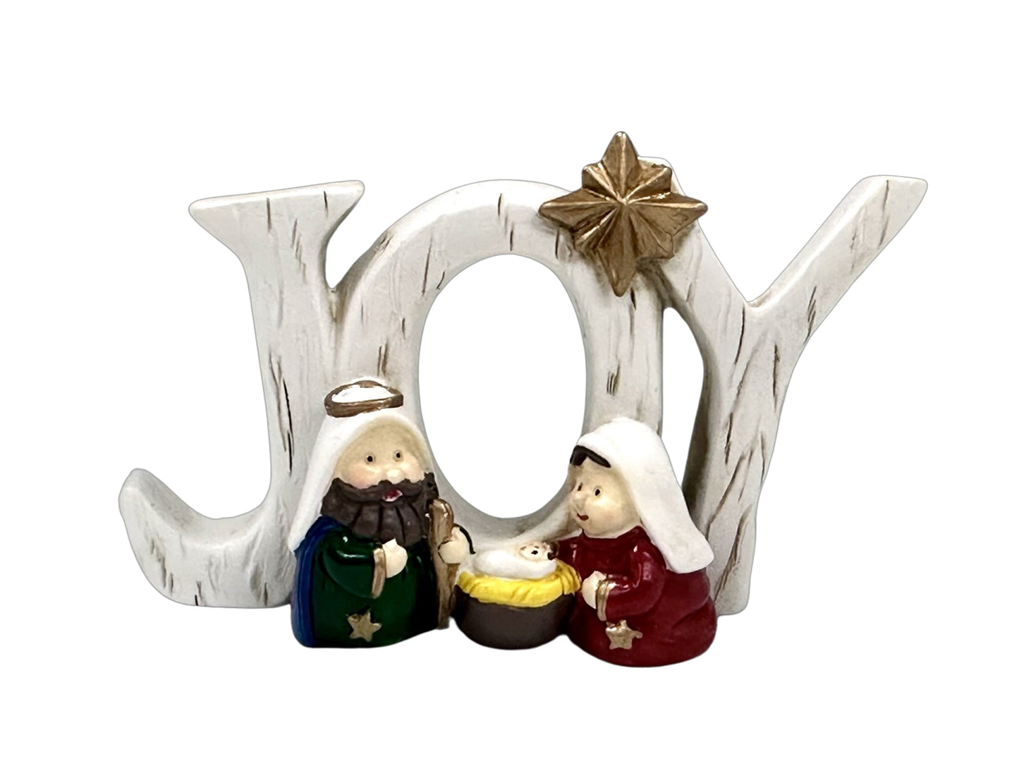 JOY NATIVITY KIDDIE SCENCE SIZE: 75 X 60MM - RESIN