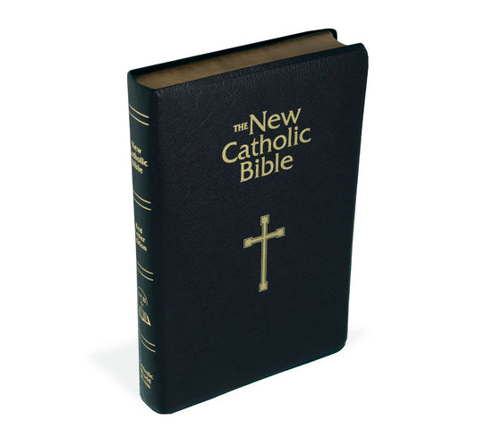New Catholic Bible — Gift & Award Edition | Black IMI Leather | NCB Translation