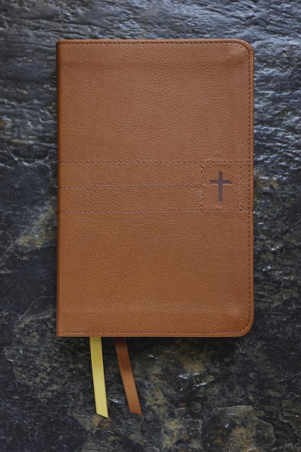NIV Thinline Bible, Compact, Leathersoft, Brown, Red Letter, Comfort Print