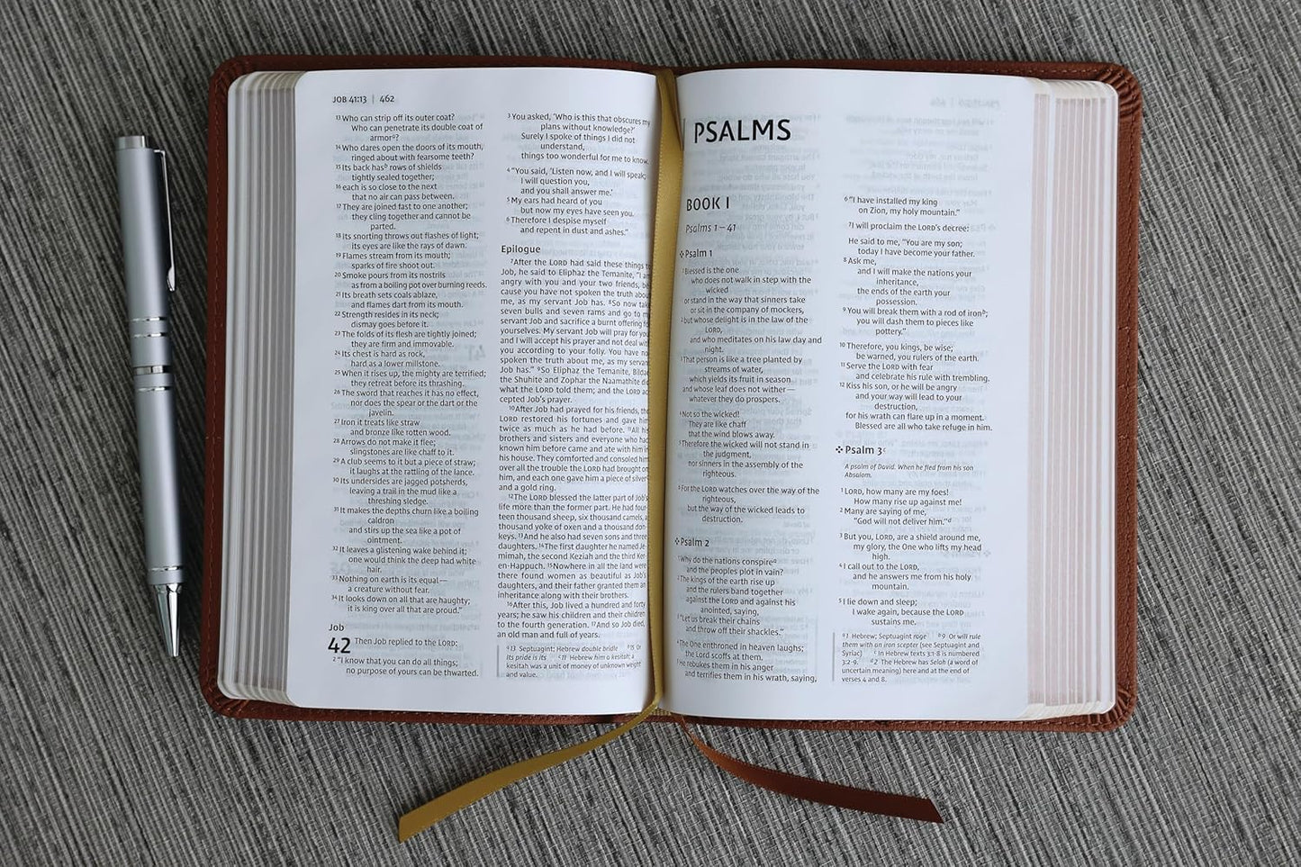 NIV Thinline Bible, Compact, Leathersoft, Brown, Red Letter, Comfort Print