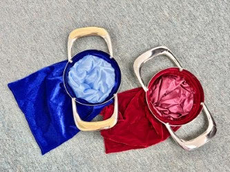 Offering bags For Church , velvet - with metal handles