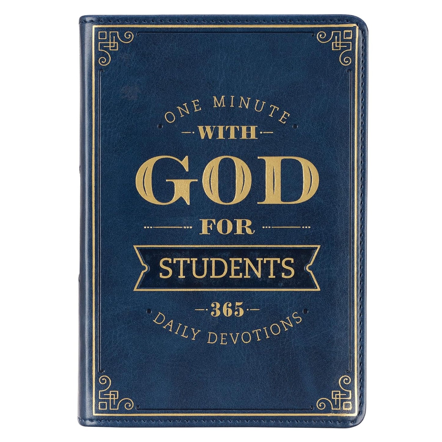 One Minute with God for Students Devotional, Navy Faux Leather Flex cover Imitation Leather – December 9, 2021