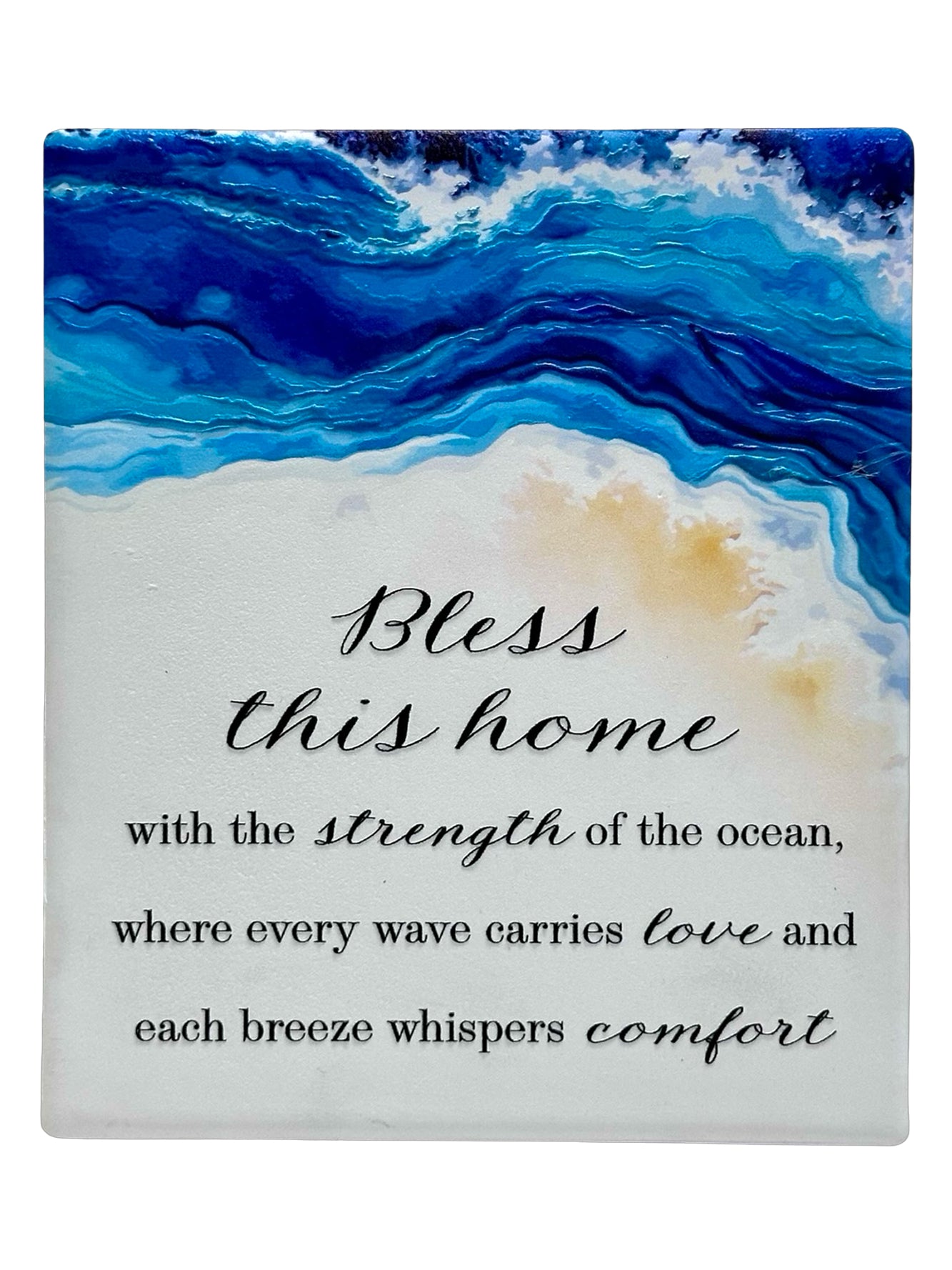 WAVE PLAQUE - BLESS THIS HOME