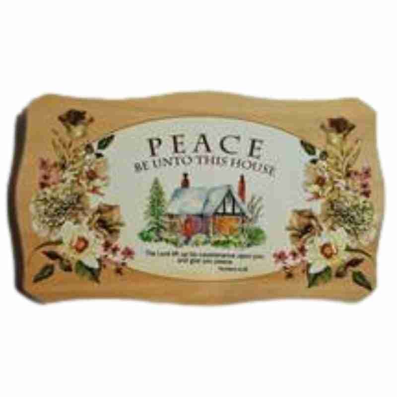 Peace - Peace Be Unto This House Sign 20x13cm