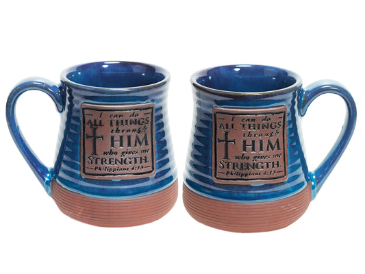Pottery Mug - I can do all Things....