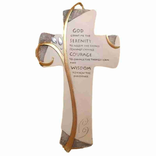 RESIN CROSS- God grant me SERENITY(19cm)