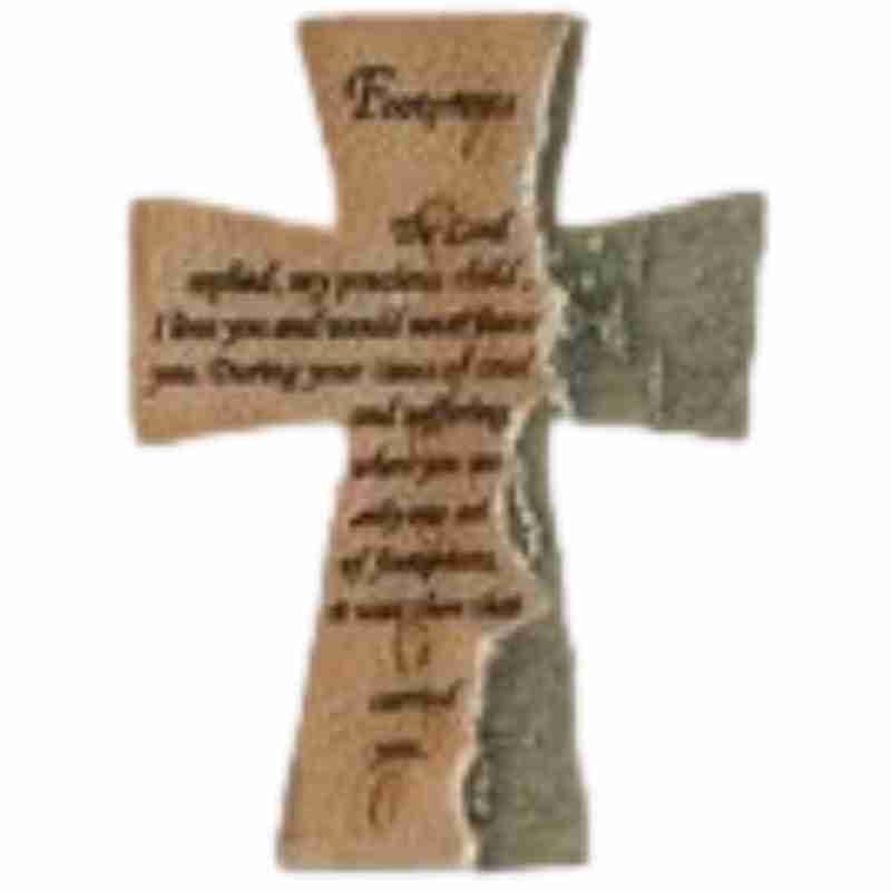 Resin Cross – Footprints