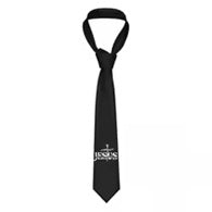 Neckties Jesus the Way the Truth the Life Neckties Men's Customized Silk Black Christian Faith Neckties