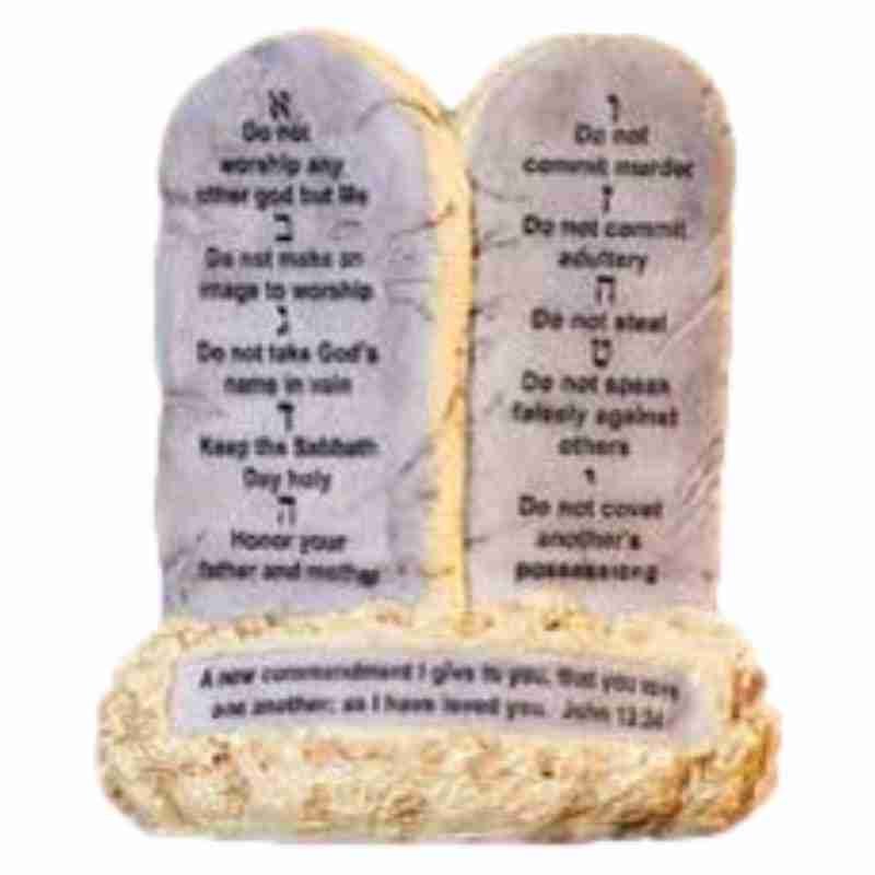 Ten Commandments Sign Miniature