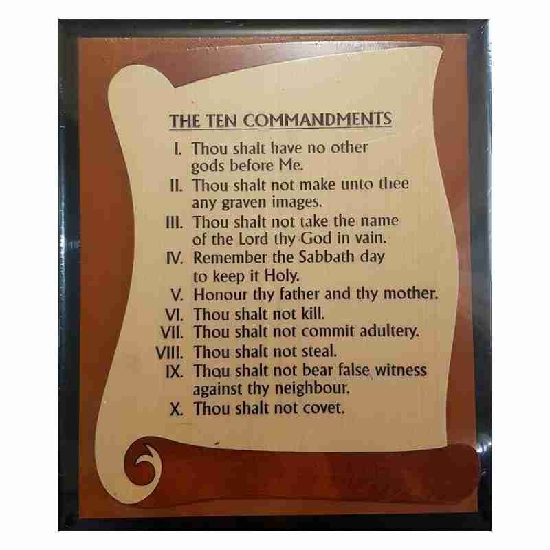 The Ten Commandments Sign