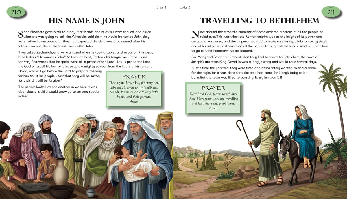 The Complete Illustrated Daily Verse and Prayer Bible for Kids