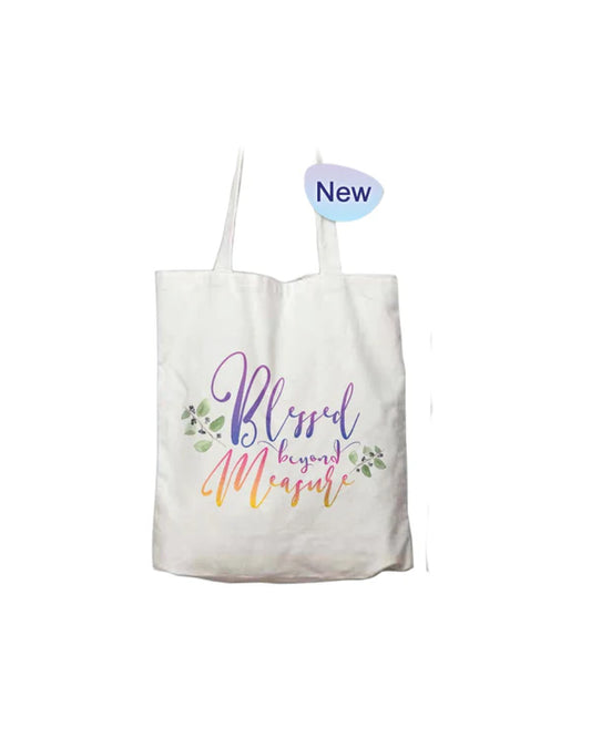 Tote Bag Canvas - Blessed beyond Measure-37*43.5cm