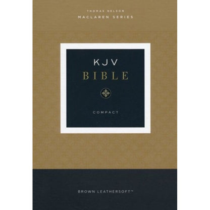KJV Compact Bible, Maclaren Series, Brown Leather Soft, Comfort Print
