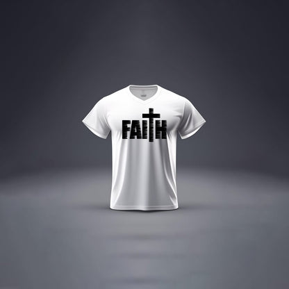 Polo T- Shirt -Faith   and John 3:16 and Jesus