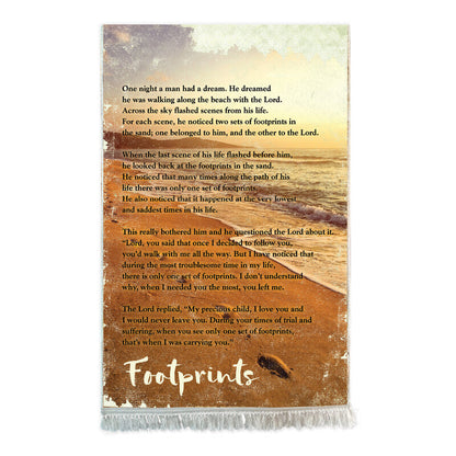 Tapestry Footprint In Sand -80cm w x 130cm H