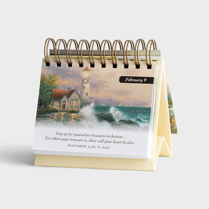 Thomas Kinkade Painter of Light — Inspirational Day Brightener Perpetual Calendar