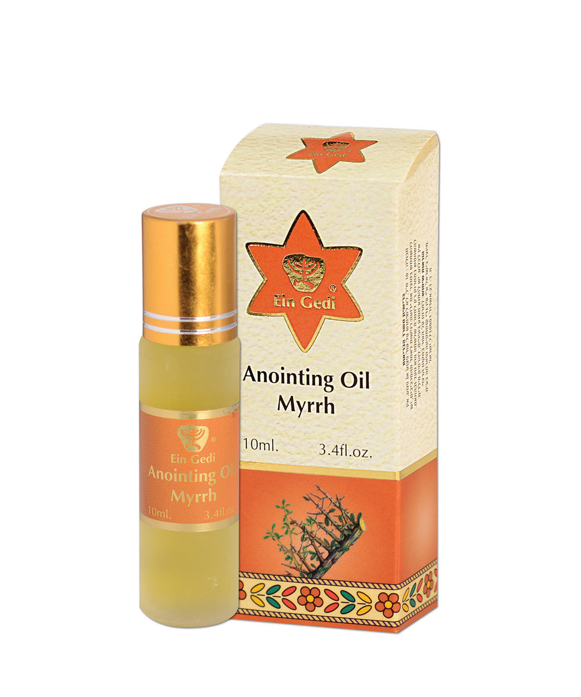 Myrrh Anointing Oil: Roll-On Bottle – Made in the Holy Land – 10 ml