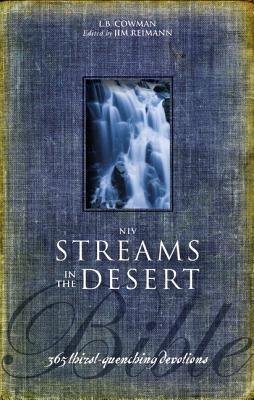 NIV, Streams in the Desert Bible, Hardcover 365 Thirst-Quenching Devotions