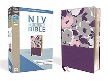 NIV Thinline Bible Purple Floral (Red Letter Edition)