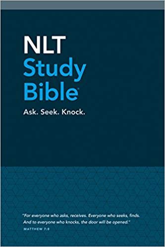 NLT Study Bible (Red Letter, Hardcover, Blue Fabric) Hardcover – April 1, 2017