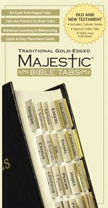 Majestic Bible Tabs Traditional Gold-Edged (Includes Catholic Tabs)