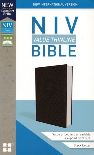 NIV Value Thinline Bible Gray and Black, Imitation Leather