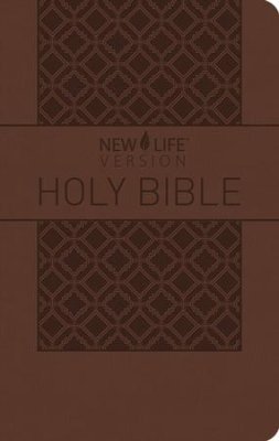 NLV Study Bible with Topical Outlines--imitation leather, brown