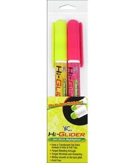 Y&C Hi-Glider Highlighter Yellow-Pink 2pc