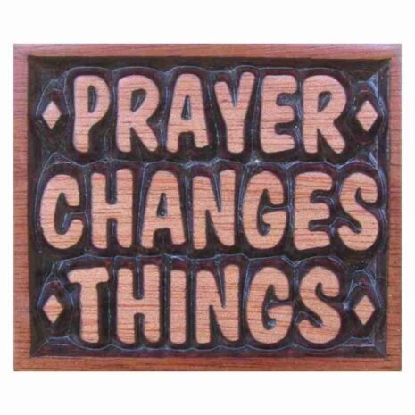Mahogany Magnet - Prayer Changes Things - Shofar Christian Store