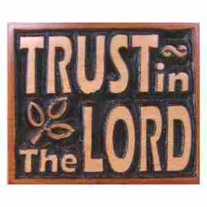 Mahogany Magnet - Trust in the Lord - Shofar Christian Store