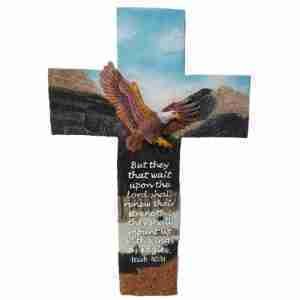 Resin Cross – Eagle - Small - Shofar Christian Shop
