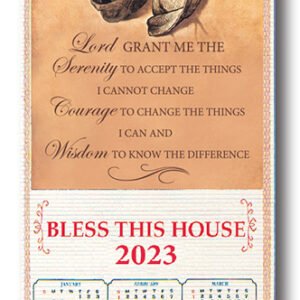 2024 Wood Scroll Calendar - Serenity Prayer SKU: 9338304036571