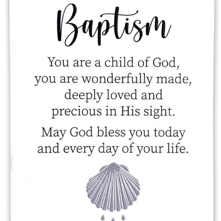 Infinity Ceramic Plaque - Baptism ,A beautiful porcelain plaque with etched inspirational message. Measures 140mm x 120mm. Can be Hanging or Standing - Gift Boxed.